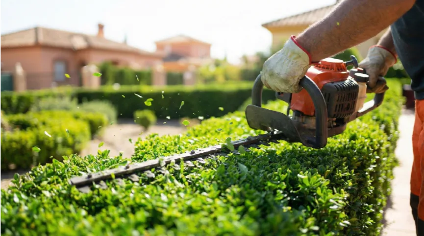 Plantación de palmeras Washingtonia Plantium